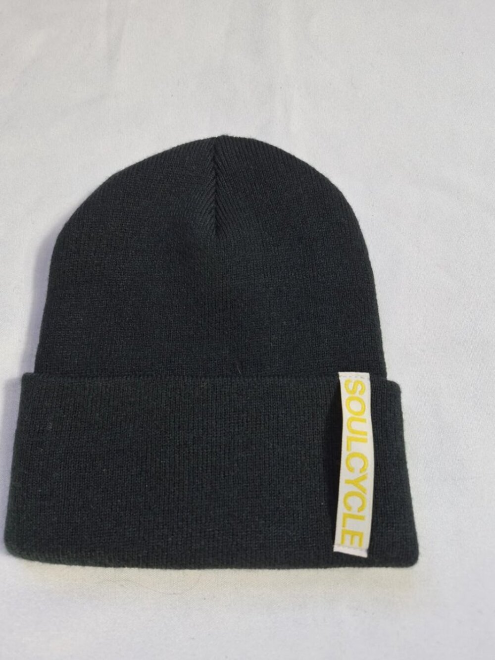 SoulCycle Black Beanie with Logo Tag